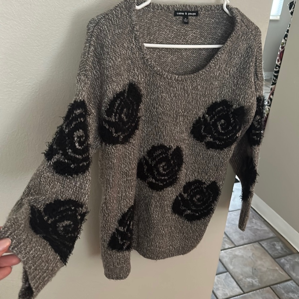 Cute floral sweater